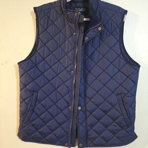 Club Room Quilted Blue Vest